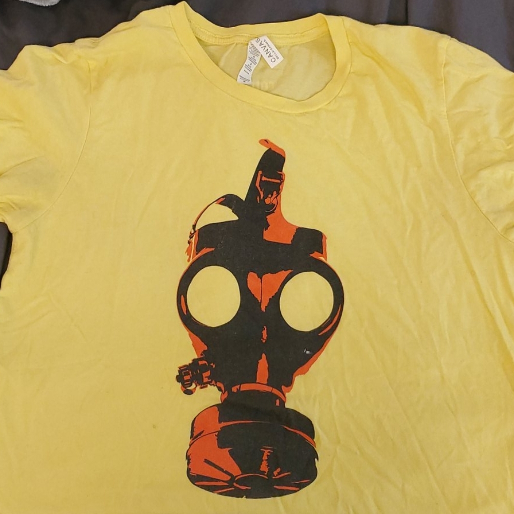 Unique Graphic Gas Mask T-Shirt